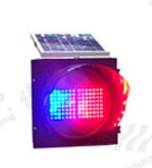 Solar-powered Alternating Red / Blue Pulse Signal